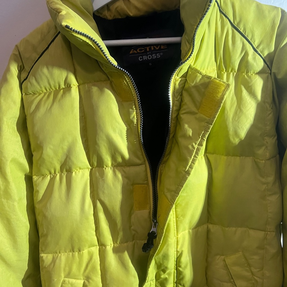 Alpine SkiWear Active by Cross Lime Green Puffer Ski Jacket
